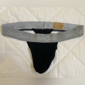 Obviously Men’s Thong Rare Black